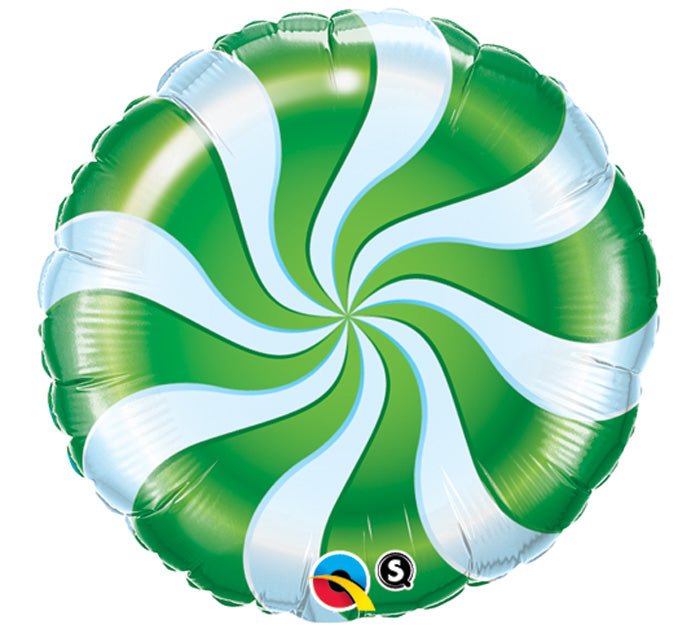 Candy Swirl Green 18" - (Flat). 31855 - FestiUSA