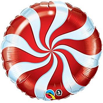 Candy Swirl Red 18" - (Flat). 31857 - FestiUSA