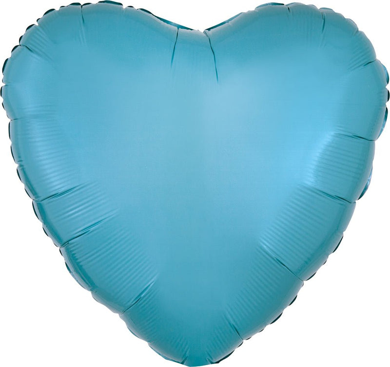 Caribbean Blue Decorator Heart 17" - (Single Pack). 2301801 - FestiUSA