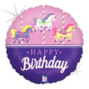 Carousel Birthday 18" 36699 (Single Pack) - FestiUSA