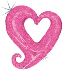 Chain Of Hearts Pink 37" (Flat) - 85295 - FestiUSA