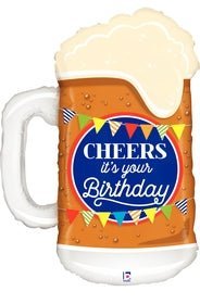 Cheers Birthday Beer 34" 35562 (Single Pack) - FestiUSA
