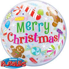 Christmas Candy/Treat Bubble 22" - (Single Pack). 43434 - FestiUSA