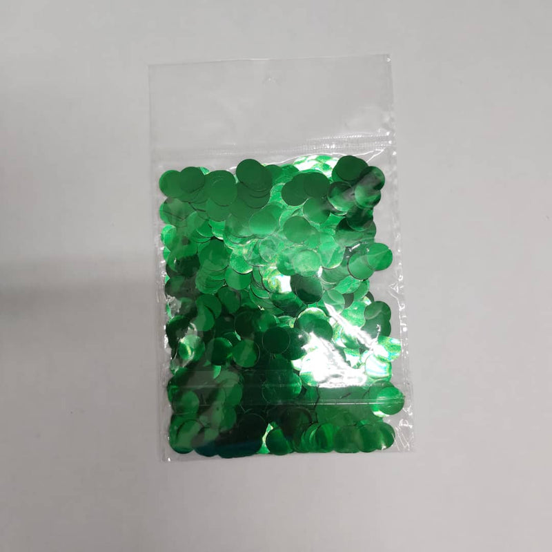 Confetti Foil Green - (1 cm). B525A - FestiUSA