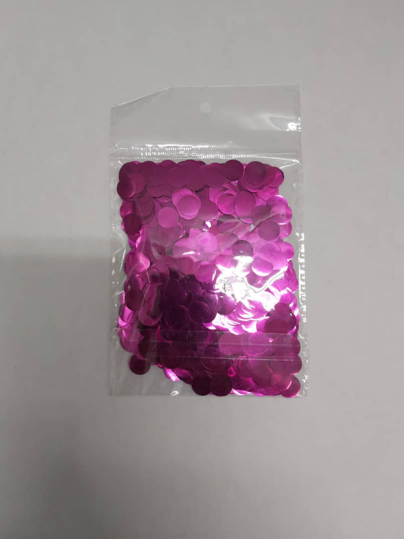 Confetti Foil Magenta - (1 cm). B525A - FestiUSA