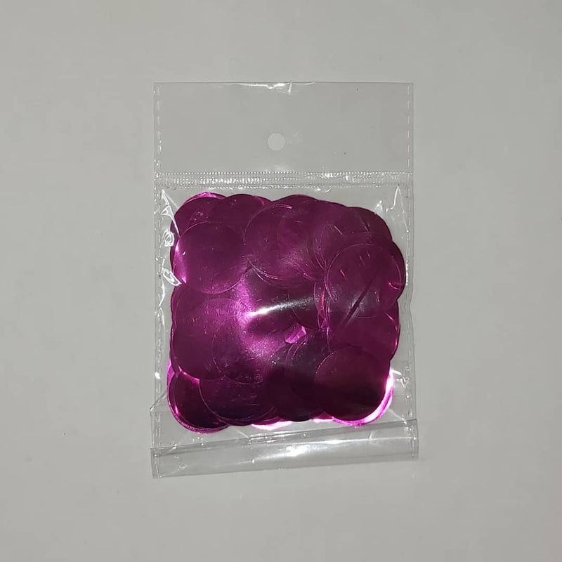 Confetti Foil Magenta - (2.5 cm). B525B - FestiUSA