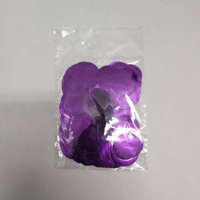 Confetti Foil Purple - (2.5 cm). B525B - FestiUSA
