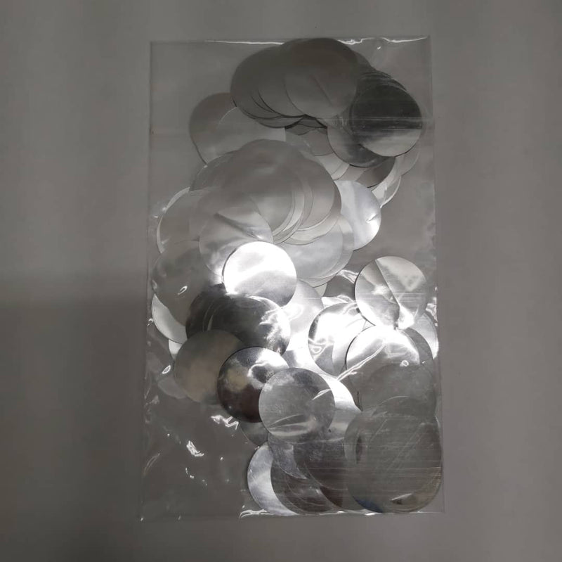 Confetti Foil Silver - (2.5 cm). B525B - FestiUSA