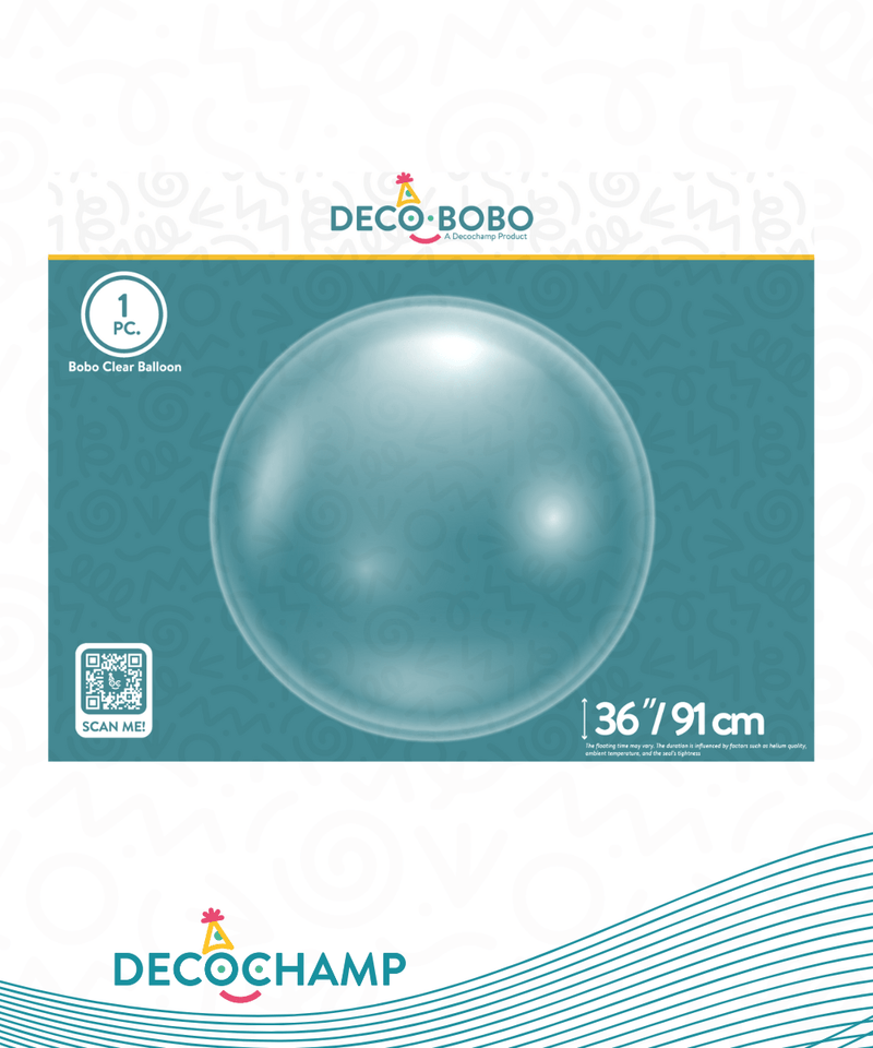 Decobobo DECOCHAMP 18" Clear Bubble (Single Pack) - FestiUSA