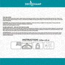 Decochamp Starburst Champagne 3D Foil Balloon - 22" in. - FestiUSA