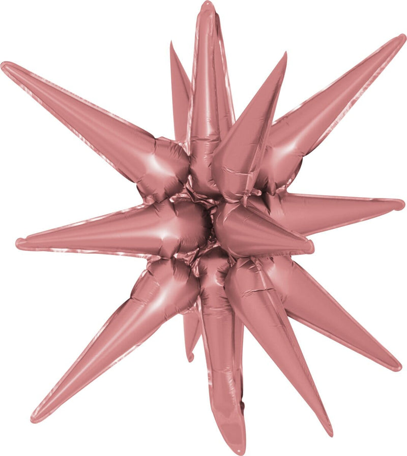 Decochamp Starburst Dusty Rose 3D Foil Balloon - 22" in. - FestiUSA