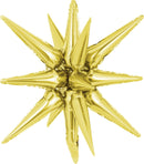 Decochamp Starburst Gold 3D Foil Balloon - 22" in. - FestiUSA
