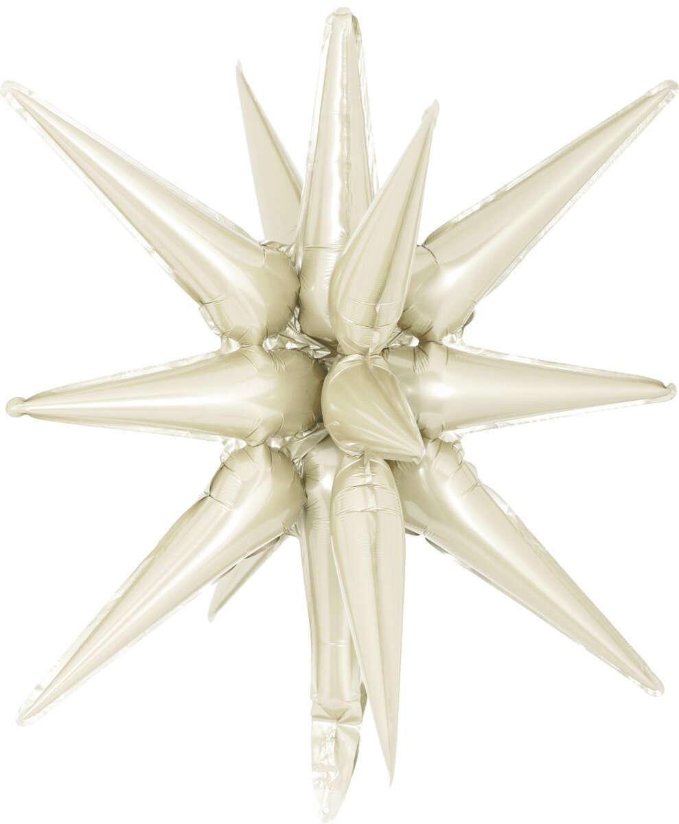 Decochamp Starburst Latte 3D Foil Balloon - 22" in. - FestiUSA