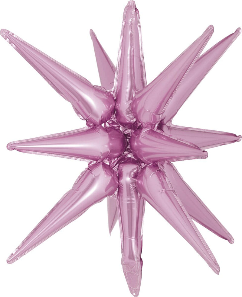 Decochamp Starburst Light Pink 3D Foil Balloon - 22" in. - FestiUSA