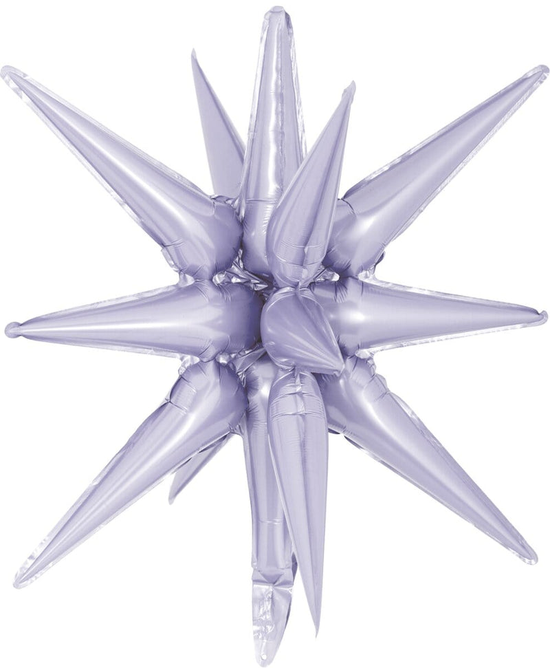 Decochamp Starburst Lilac 3D Foil Balloon - 22" in. - FestiUSA