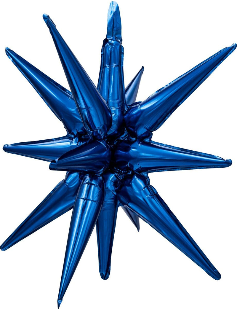 Decochamp Starburst Navy Blue 3D Foil Balloon - 22" in. - FestiUSA