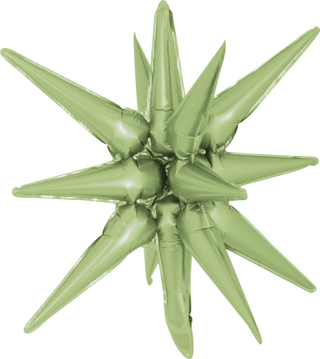 Decochamp Starburst Olive 3D Foil Balloon - 22" in. - FestiUSA