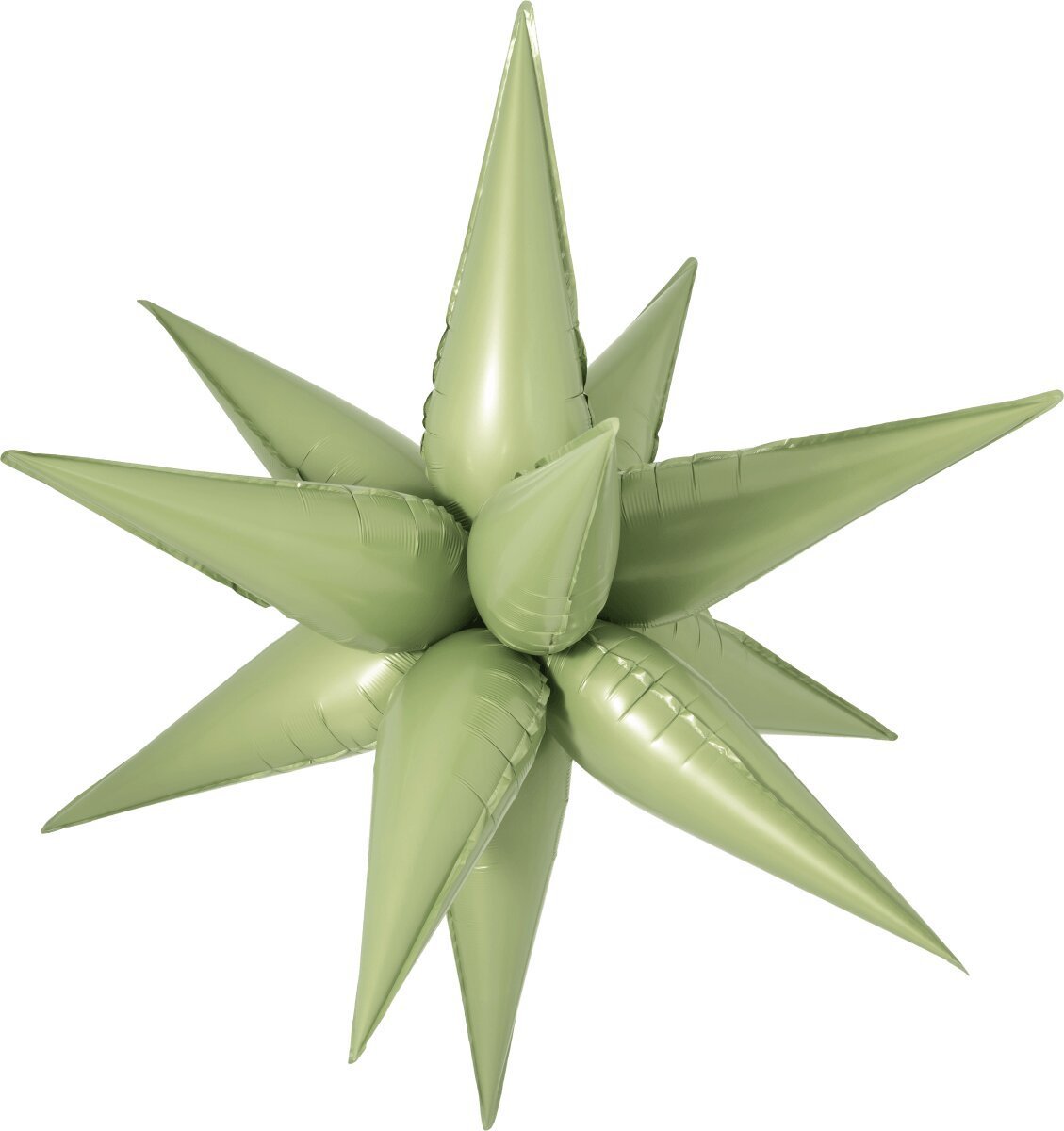 Decochamp Starburst Olive 3D Foil Balloon - 40" in. - FestiUSA