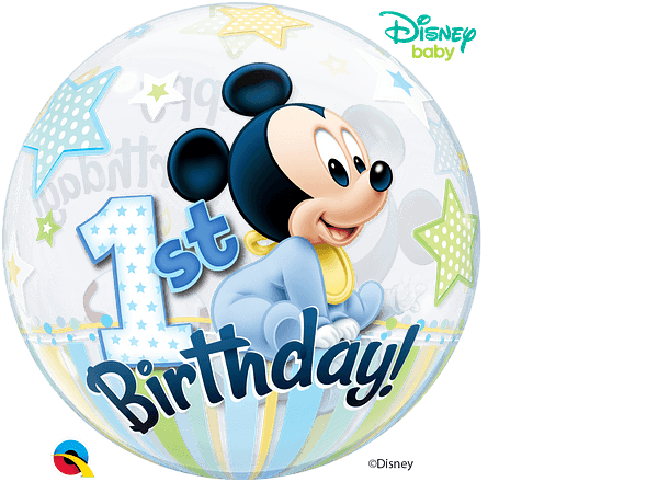 Disney Mickey Mouse 1st Birthday 22" - (Single Pack). 12864 - FestiUSA