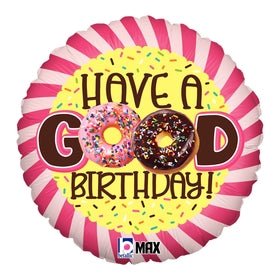 Donut Birthday 18" - (Single Pack). 36887 - FestiUSA