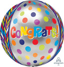 Dotty Geometric Congrats Orbz 15" - (Single Pack). 2837301 - FestiUSA