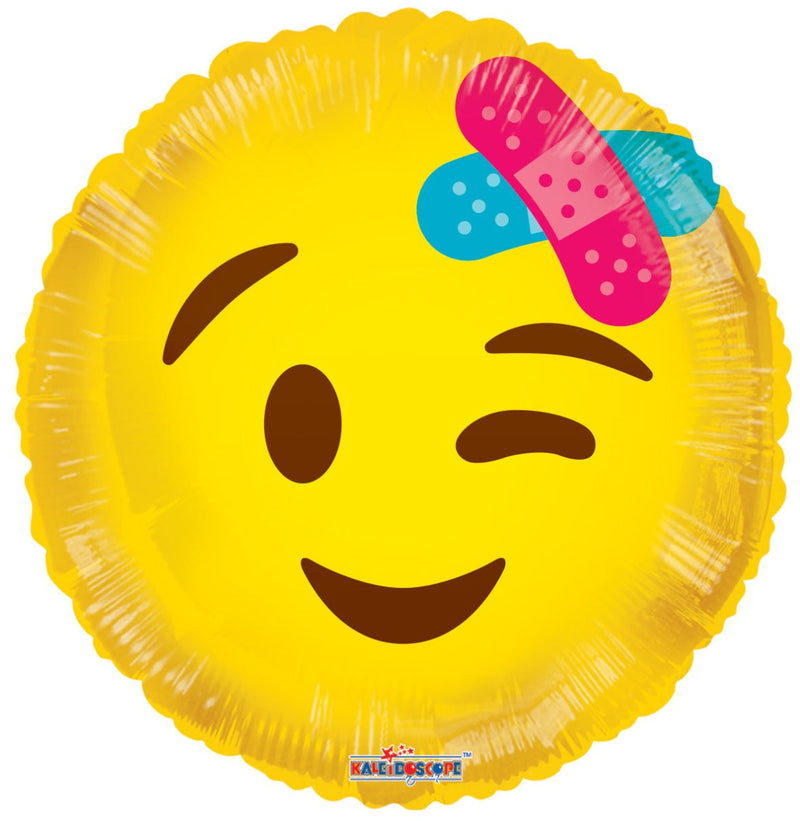 Emoji Smiley With Bandage 18" - (Flat). 15861-18 - FestiUSA