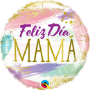 Feliz Dia Mama Color Swashes 18" - (Flat). 85943 - FestiUSA