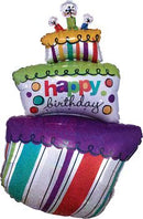 Funky Birthday Cake 24" x 37" - (Single Pack). 2193701 - FestiUSA