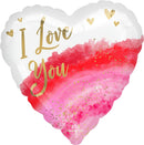 Geode Watercolor Love 17" - (Single Pack). 4366001 - FestiUSA