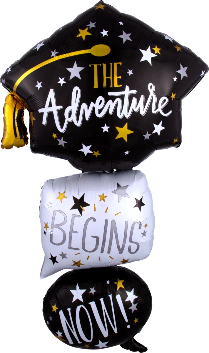 Grad Cap Bubbles 35" x 61" - (Single Pack). 3743101 - FestiUSA