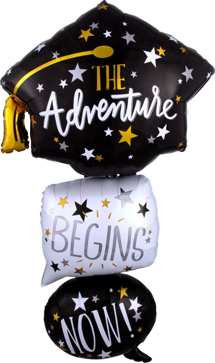 Grad Cap Bubbles 35" x 61" - (Single Pack). 3743101 - FestiUSA