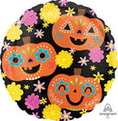 Halloween Day of the Dead Pumpkins 17" - (Single Pack). 4193401 - FestiUSA