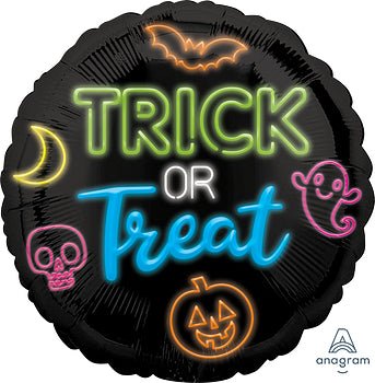 Halloween Neon Trick or Treat 17" - (Single Pack). 4193501 - FestiUSA
