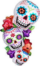 Halloween Stacking Sugar Skulls 38" - (Single Pack). 3815201 - FestiUSA
