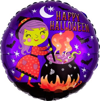 Halloween Witch & Cauldron 17" - (Single Pack). 3814401 - FestiUSA