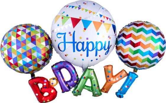 Happy B-D-A-Y 56" - (Single Pack). 3122701 - FestiUSA