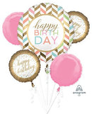 Happy Birthday (5 Balloons) - (Single Pack). 3718001 - FestiUSA