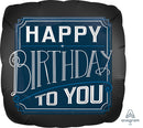Happy Birthday Man 17" - (Single Pack). 3857701 - FestiUSA