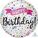 Happy Birthday Sparking Banner 18" - (Single Pack). 3995101 - FestiUSA