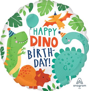 Happy Dino Birthday 17" - (Single Pack). 4066701 - FestiUSA