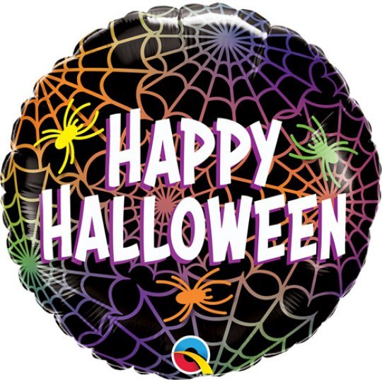Happy Halloween Spiders & Webs 18" - (Single Pack). 14997 - FestiUSA