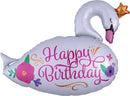 HBD Beautiful Swan 29" - (Single Pack). 3565101 - FestiUSA