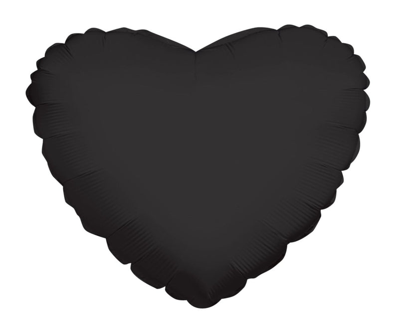 Heart Black Shaped 18" (Flat). 34107-18 - FestiUSA