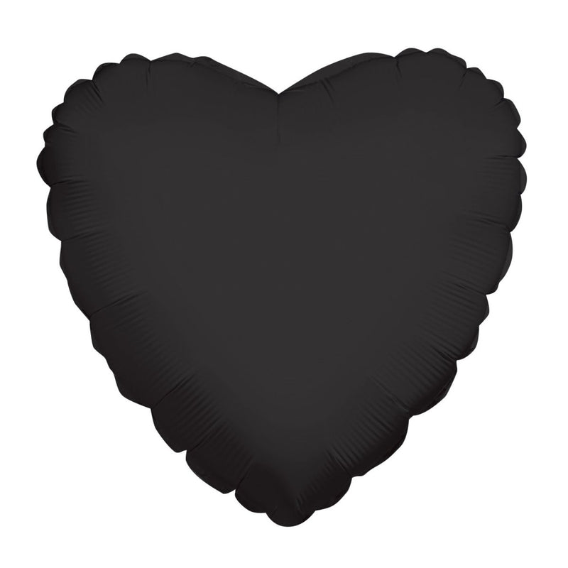 Heart Black Shaped 4" (Flat). 34107-04 - FestiUSA