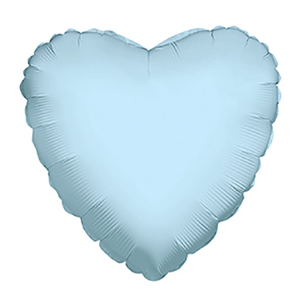 Heart Light Blue Shaped 4" (Flat). 34100-04 - FestiUSA