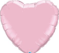 Heart Light Pink Shaped 9" (Flat). 34112-09 - FestiUSA