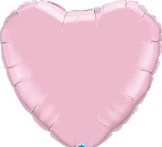Heart Light Pink Shaped 9" (Flat). 34112-09 - FestiUSA