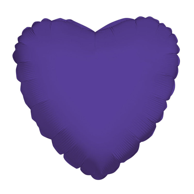 Heart Purple Shaped 4" (Flat). 34106-04 - FestiUSA