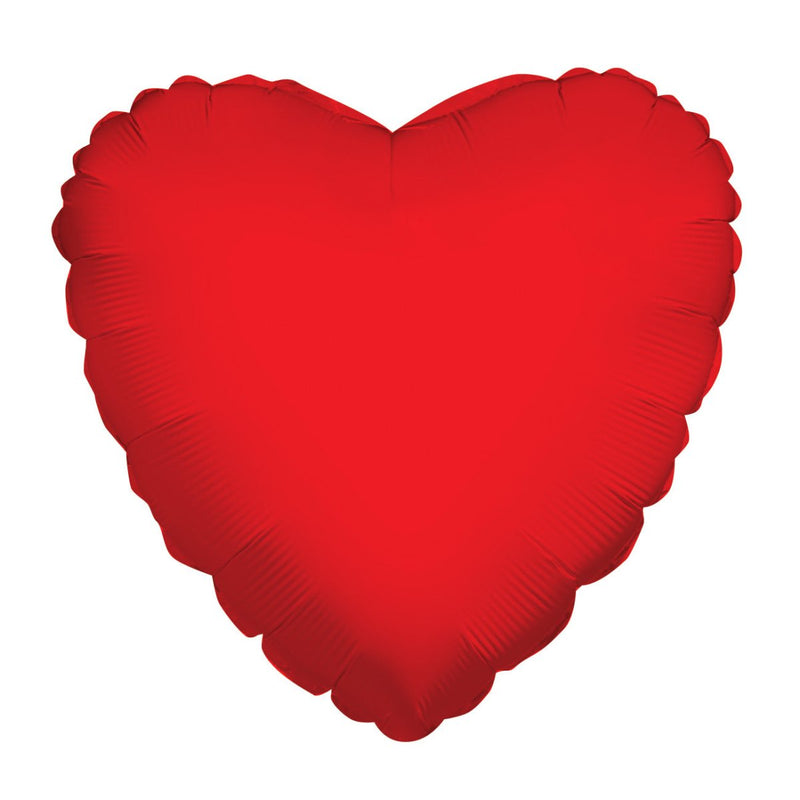 Heart Red Shaped 4" (Flat). 34110-04 - FestiUSA