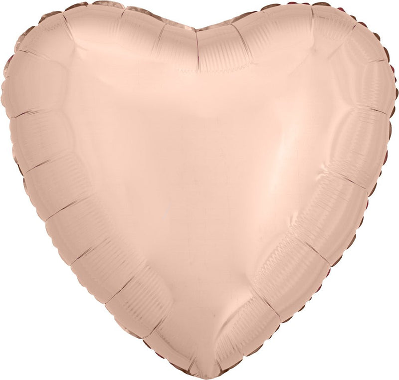 Heart Rose Gold Decorator 17" - (Single Pack). 3618601 - FestiUSA